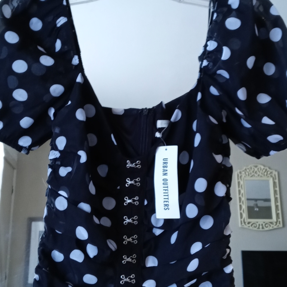 Urban Outfitters Polka Dot Mini Dress XS - Picture 3 of 7